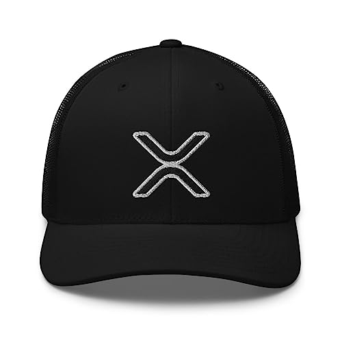 RIVEMUG XRP Logo Trucker Hat Adjustable Crypto Cap
