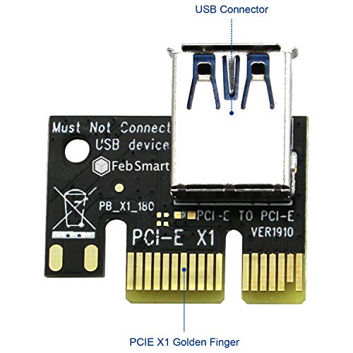 GPU Risers for Mining Rigs, Extend PCIE X1 to X16