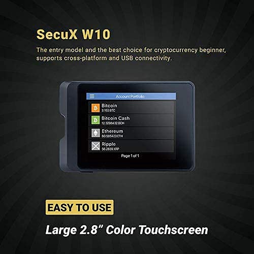 Billfodl SecuX W10 Hardware Wallet for Seed Backup