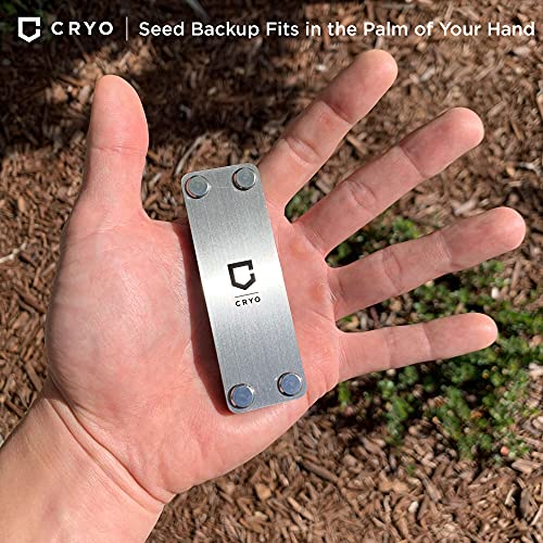 Crypto Seed Storage Wallet: Stainless Steel, up to 24 Words