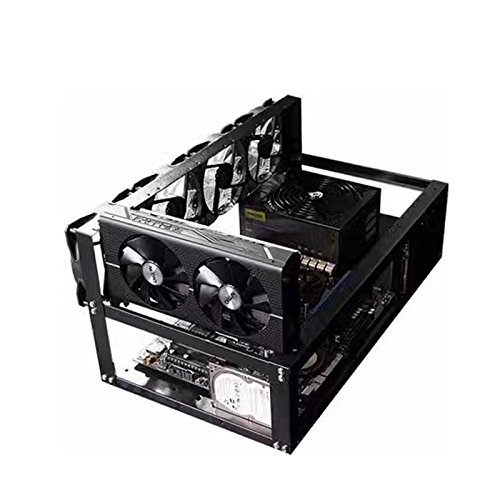 Mining Rig Frame for 6 GPU, Black, Small
