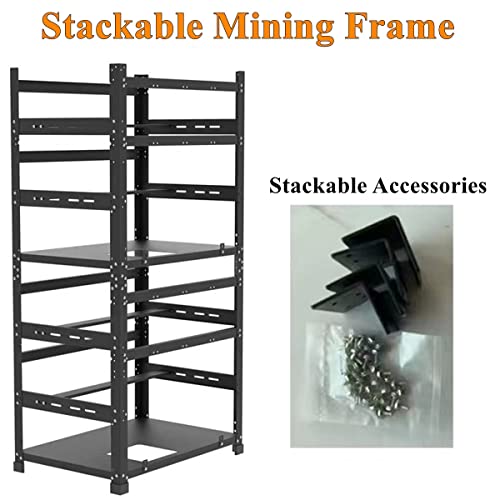 12GPU Stackable Mining Rig Frame for Crypto Miners