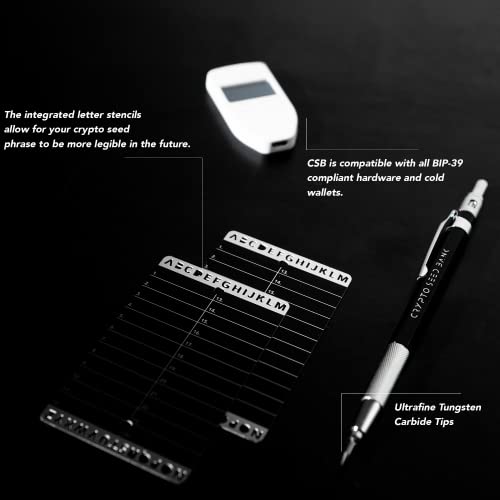Engrave Steel Plates for Crypto Seed Phrase Storage