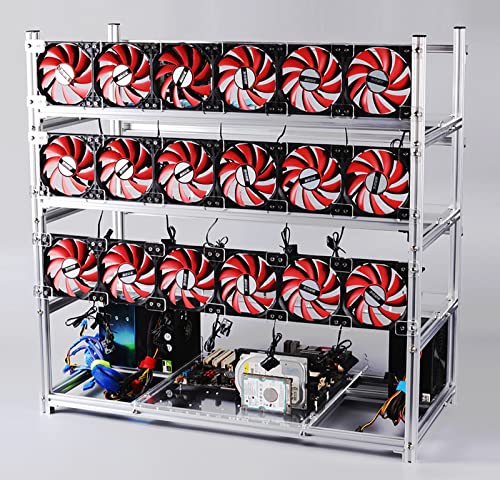 Aluminum Open Air 19 GPU Mining Rig Frame