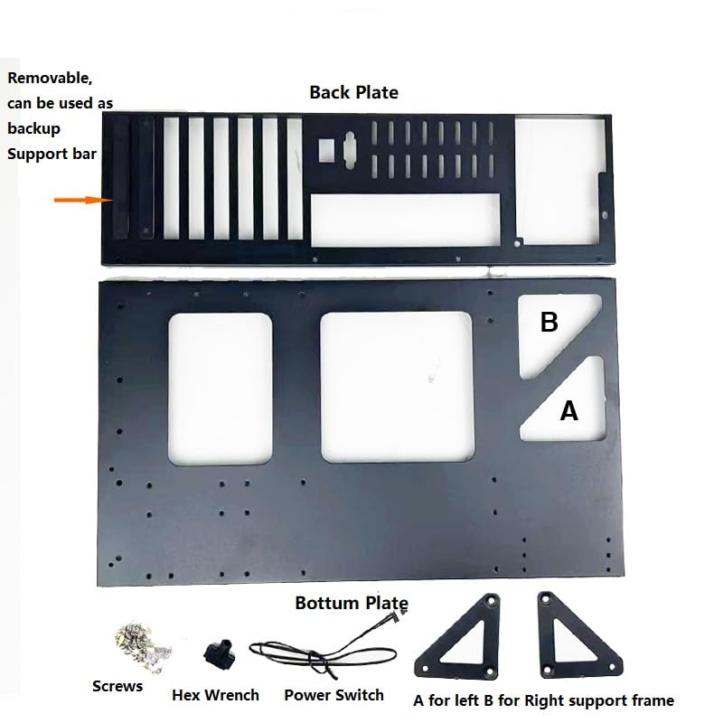 PC Industrial ATX Open Chassis Case for Crypto Mining