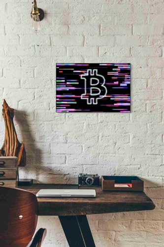 Bitcoin Life Canvas Wall Art, 18"x12