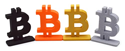 Bitcoin 3D Printed Sign - Crypto Themed Desk Display