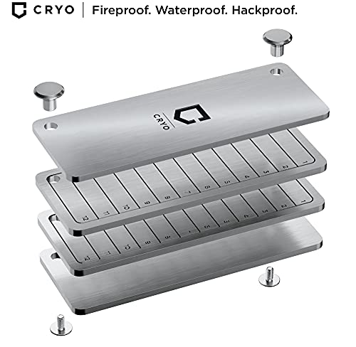 Crypto Seed Storage - Steel Wallet - Recovery Phrase