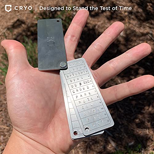 Crypto Seed Storage - Steel Wallet - Recovery Phrase
