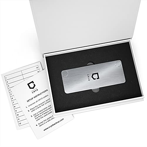 Crypto Seed Storage - Steel Wallet - Recovery Phrase