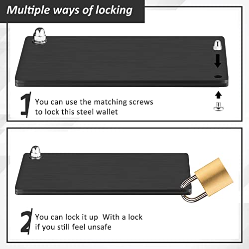 Steel Crypto Wallets, Metal Plate Pen for Bitcoin