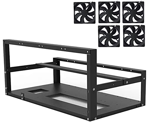 Stackable Steel Mining Frame for 6 or 8 GPUs