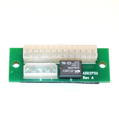 Add2PSU Adapter for Multi-PSU Cryptocurrency Mining Rigs
