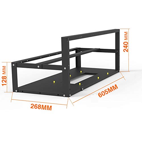 Stackable Steel Mining Frame for 6 or 8 GPUs