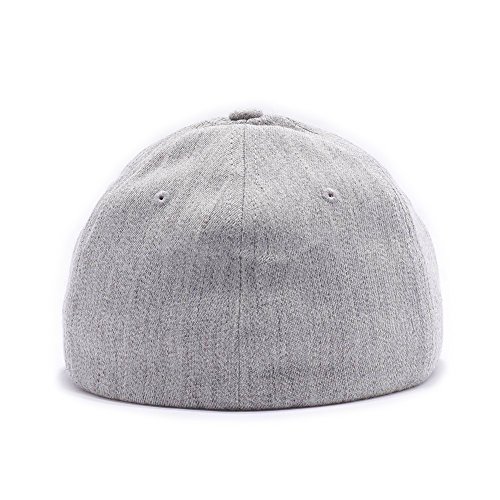 Bitcoin Cap: Embroidered Flexfit Hat, Heather, S/M Size