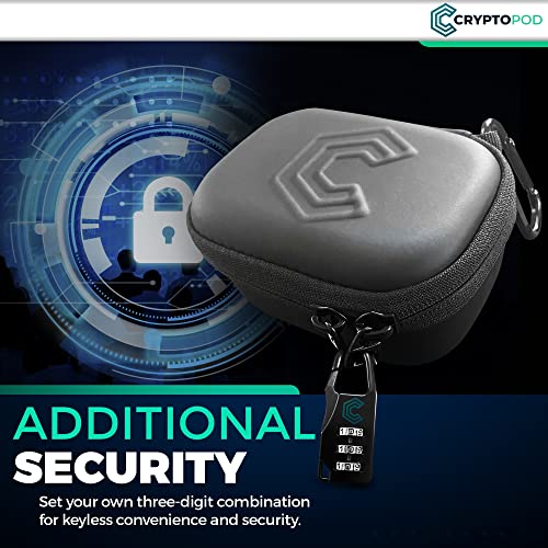 Crypto Pod Combination Locking Case for Hardware Wallets