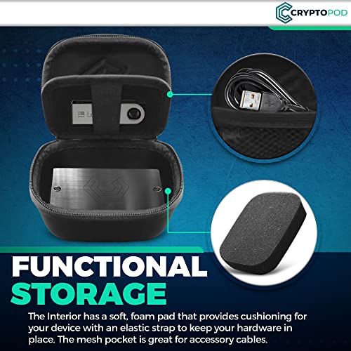 Crypto Pod Combination Locking Case for Hardware Wallets