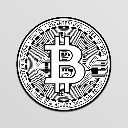 Cryptocurrency Vinyl Decal Sticker Set: Bitcoin, Ethereum, Ripple