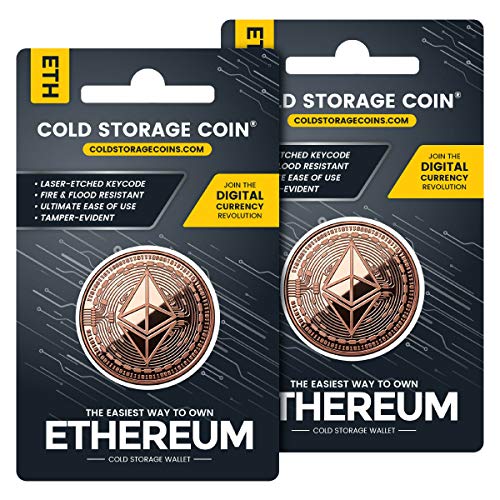 (2 Pack) Ethereum Cryptocurrency Hardware Wallet - Secure, Fire-Resistant