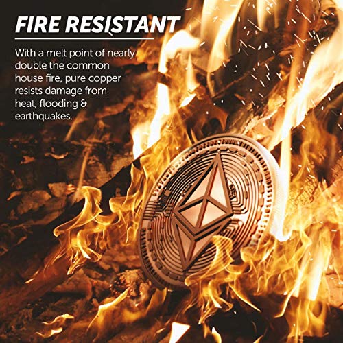 (2 Pack) Ethereum Cryptocurrency Hardware Wallet - Secure, Fire-Resistant