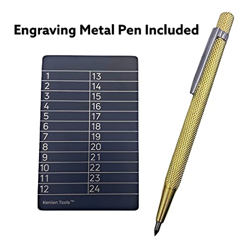 Cryptocurrency Seed Storage Kit with Engraver Pen
