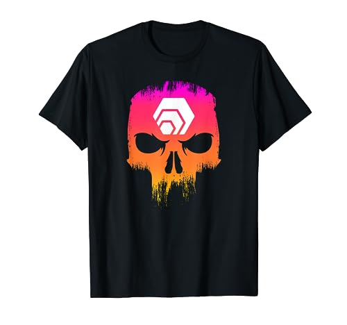 Grunge Skull Crypto Logo Cryptocurrency Tee Shirt