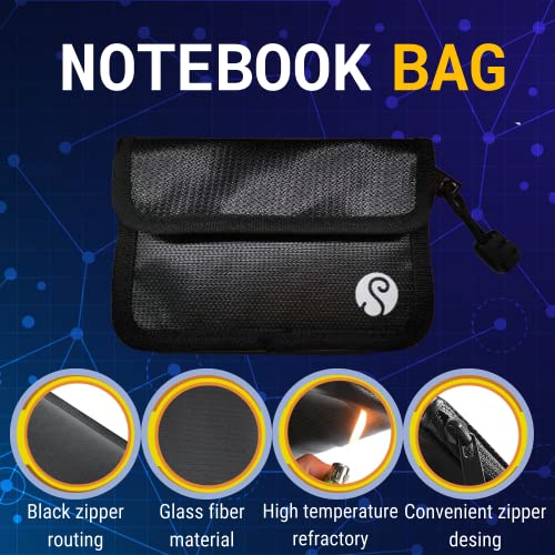 Secure Your Crypto Investments: Double Notebook & Fireproof Bag