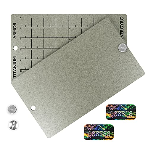 Titanium Seed Storage Wallet with Metal Engraving Plate