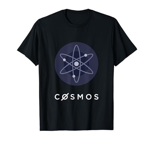 Cosmos Logo Cryptocurrency ATOM Icon T-Shirt Bookstore