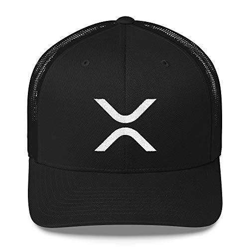 XRP Logo Trucker Cap: Embroidered Cryptocurrency Snapback Hat