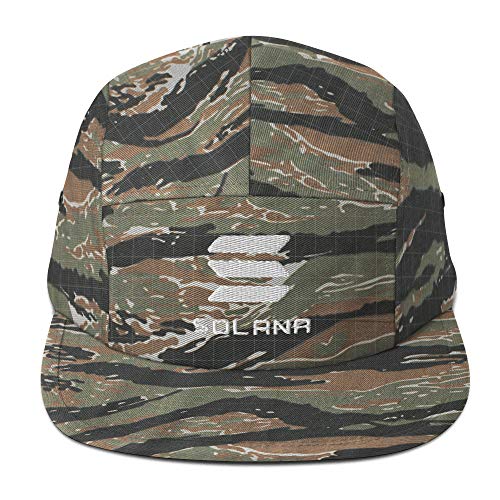 Solana Hat: Embroidered Five Panel Cap for SOL Crypto