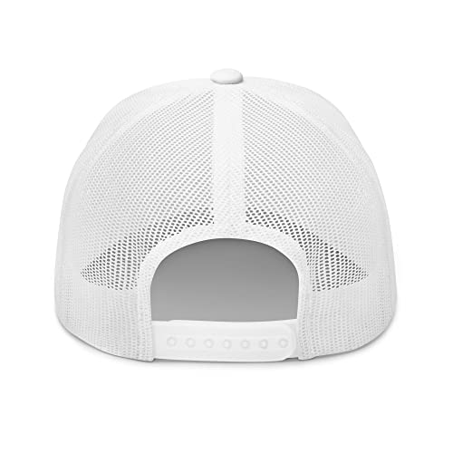Satoshi Nakamoto Crypto Cryptocurrency Trucker Cap White