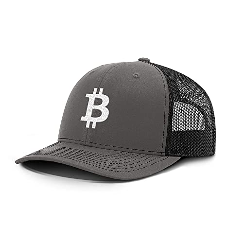 Bitcoin Logo Mesh Back Baseball Cap for Men