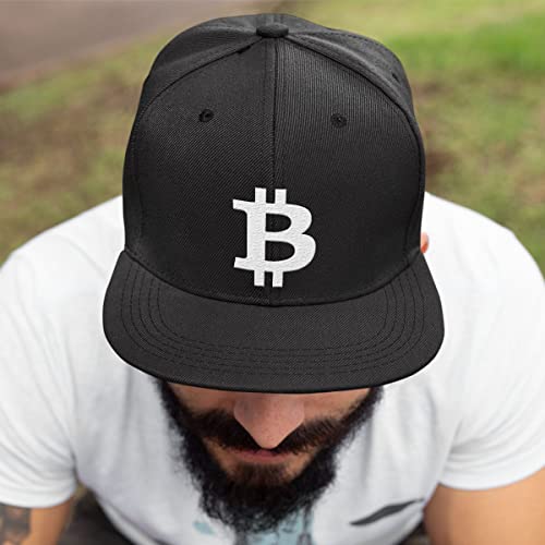 Bitcoin Logo Mesh Back Baseball Cap for Men