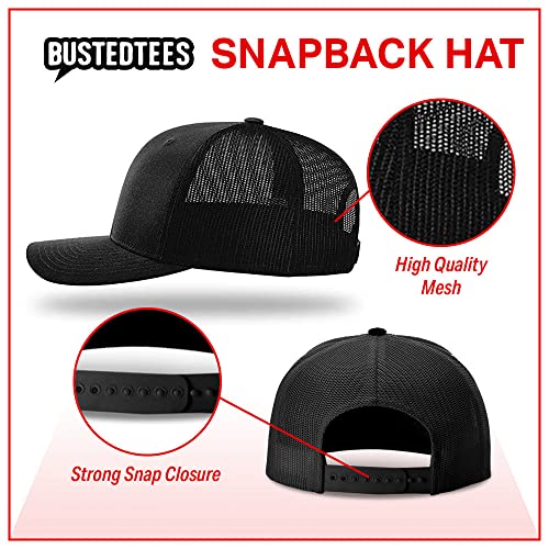 Bitcoin Outline Black Mesh Hat - Men's Baseball Cap
