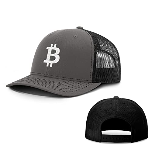 Bitcoin Logo Mesh Back Baseball Cap for Men