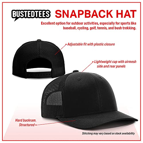 Bitcoin Outline Black Mesh Hat - Men's Baseball Cap