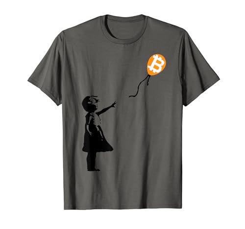 BTC Balloon Girl Crypto Bitcoin Cypherpunks T-Shirt
