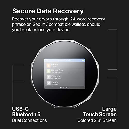 SecuX Crypto Wallet Bundle - V20 + W10: Touch Screen, USB, NFT Support
