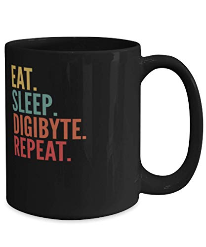 Digibyte Crypto Motto Mug 15oz, black