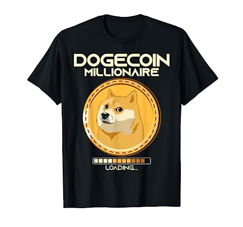 Funny Dogecoin Millionaire Loading Crypto T-Shirt