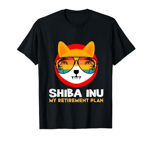 Funny Shiba Inu Crypto T-Shirt - Retirement Plan