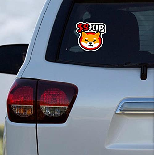 Shiba Inu Crypto Decals for Laptop, Car, Helmet