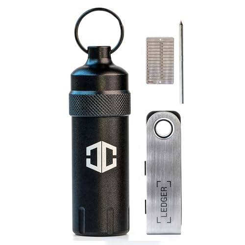 Aluminum Crypto Case for Ledger Nano Wallet with Accessories