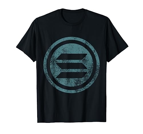 Retro Solana Logo Tee for Men | Crypto Blockchain