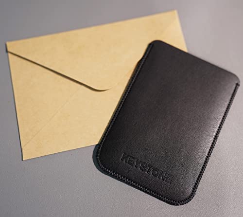 Black PU Leather Case for Keystone Crypto Hardware Wallet