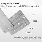 AtemMade Crypto Seed Storage - Indestructible Stainless Steel Bitcoin