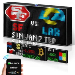 All-in-One LED Ticker with Real-Time Smart Clock