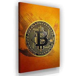 Bitcoin Motivational Canvas Print for Crypto Traders (18"x12")