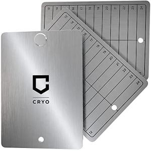 CRYO Crypto Seed Storage & Steel Wallet - Store 12-48 Words